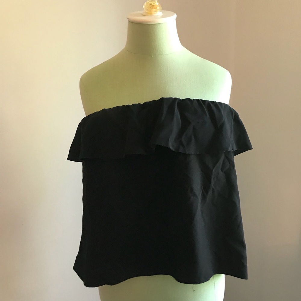 Free People Classic Strapless Top with Ruffle